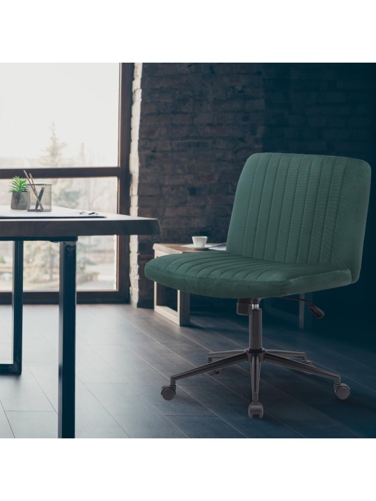 Kingman bársony irodai szék, zöld
