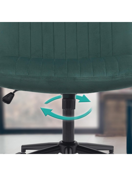 Kingman bársony irodai szék, zöld