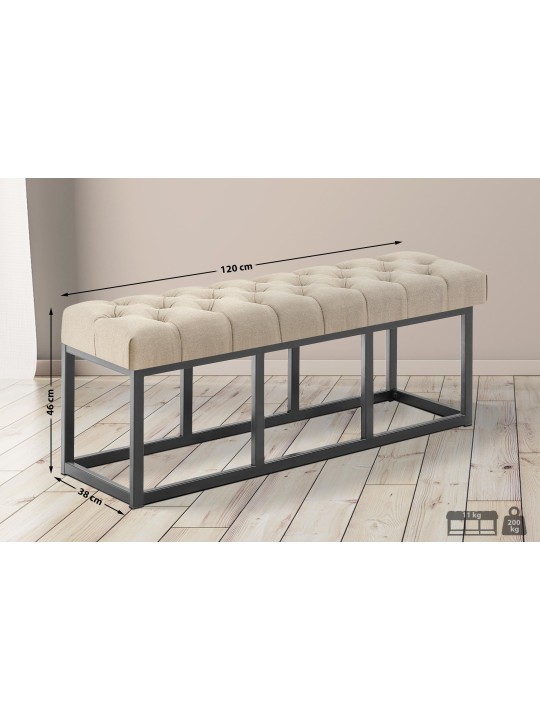 Pad Amun szövet B120, taupe