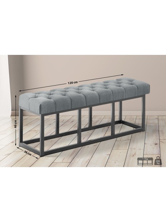 Pad Amun szövet B120, sötétszürke