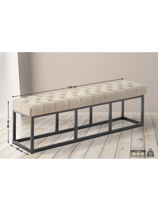 Pad Amun szövet B150, taupe