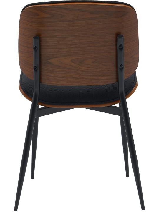 Látogatószék Tiffin szövet, dió/fekete