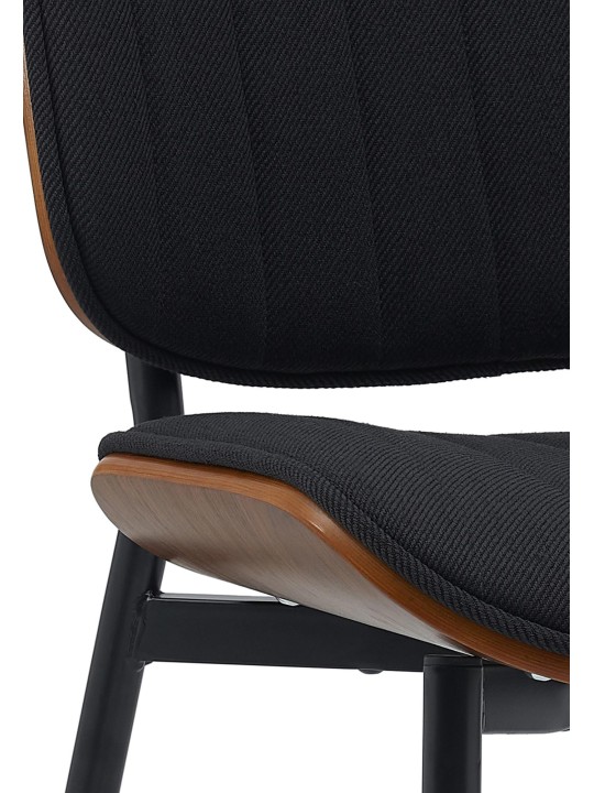 Látogatószék Tiffin szövet, dió/fekete