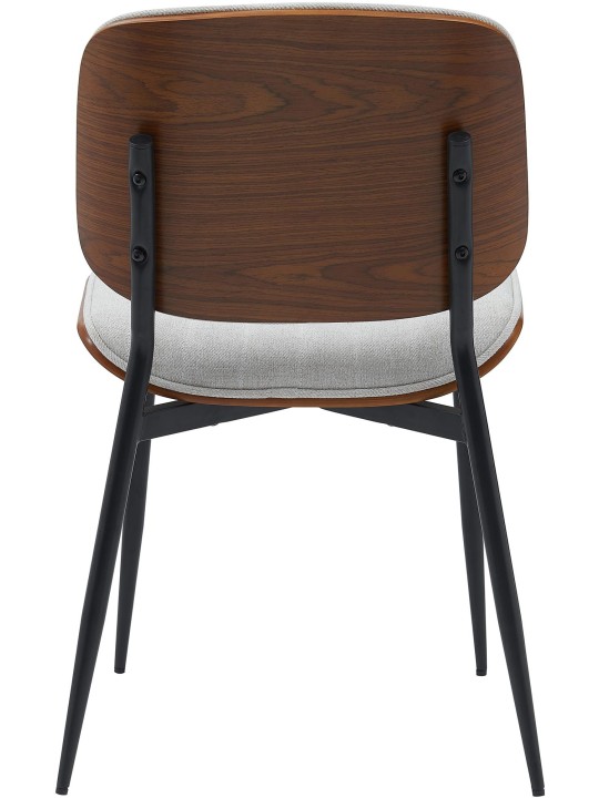 Látogatószék Tiffin szövet, dió/krém