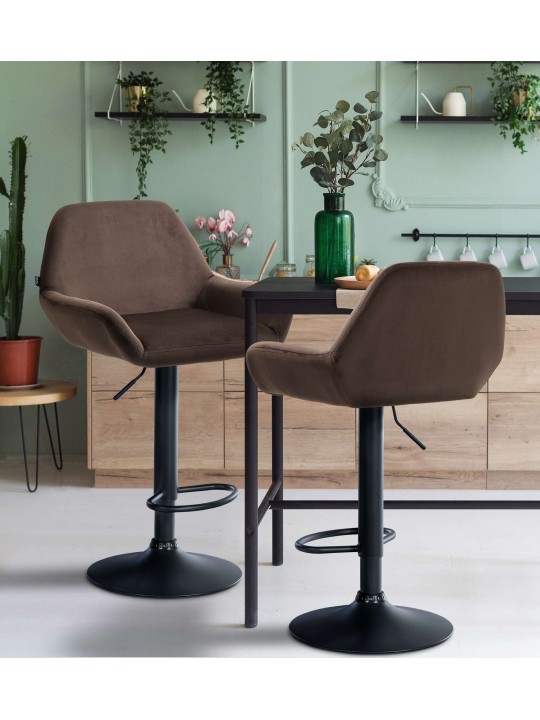 Bárszék Braga bársony, barna