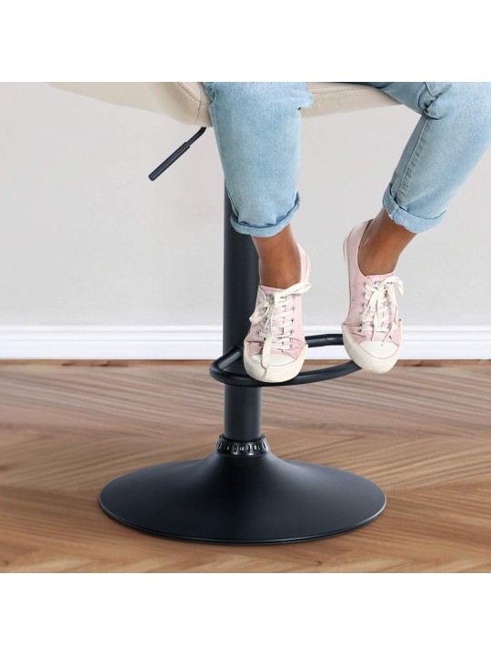 Bárszék Braga bársony, krém