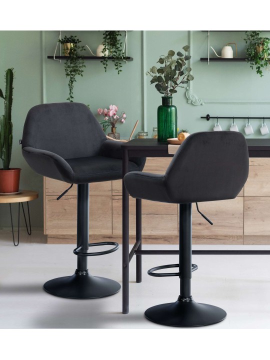 Bárszék Braga bársony, fekete Bárszék Braga bársony, fekete