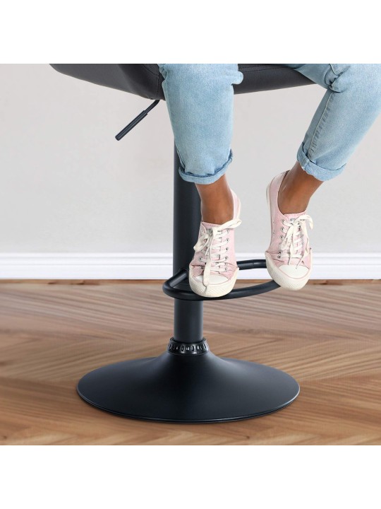 Bárszék Braga bársony, fekete Bárszék Braga bársony, fekete