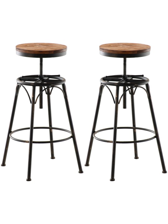 2 db-os bárszék készlet Beam, bronz