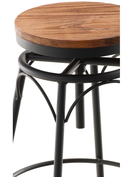 2 db-os bárszék készlet Beam, fekete