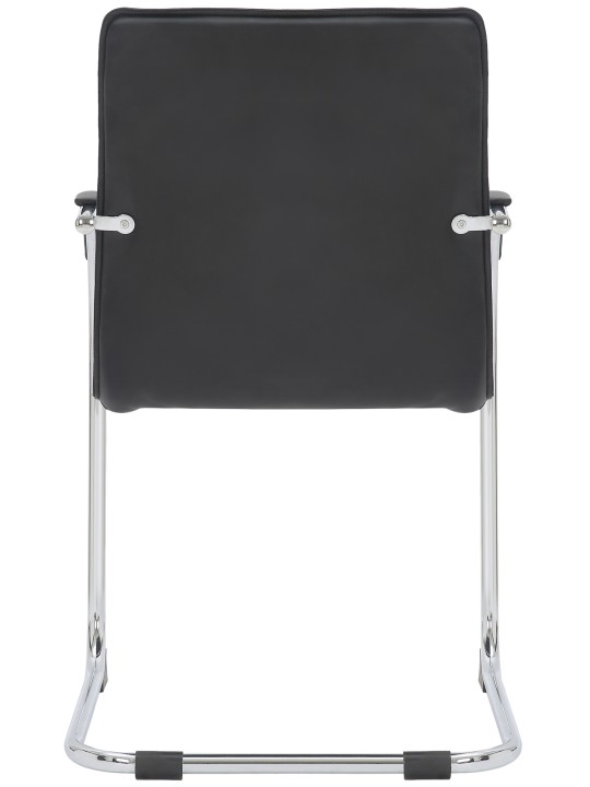 Tira műbőr látogatószék, fekete
