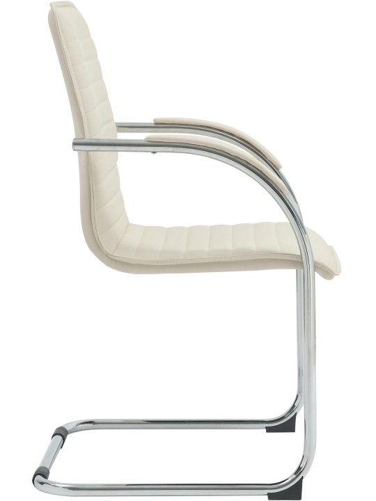 Tira műbőr látogatószék, krém