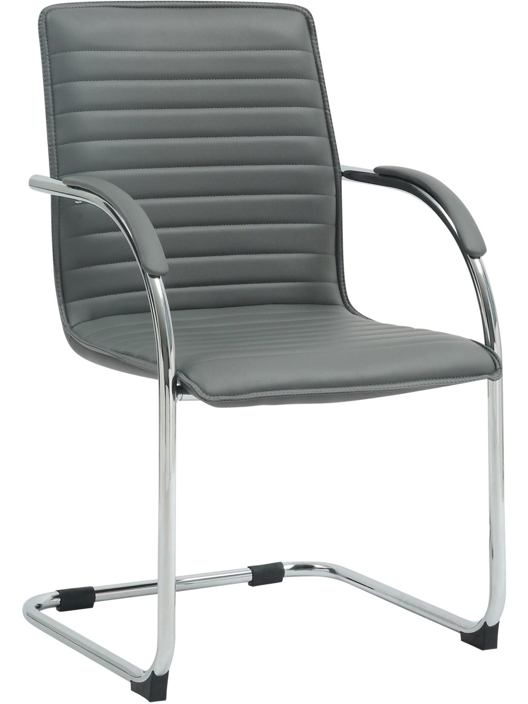 Tira műbőr látogatószék, szürke