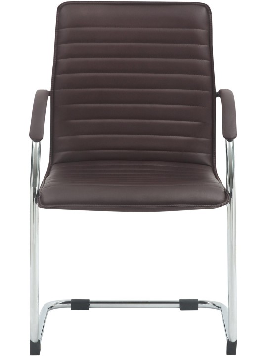 Tira műbőr látogatószék, barna