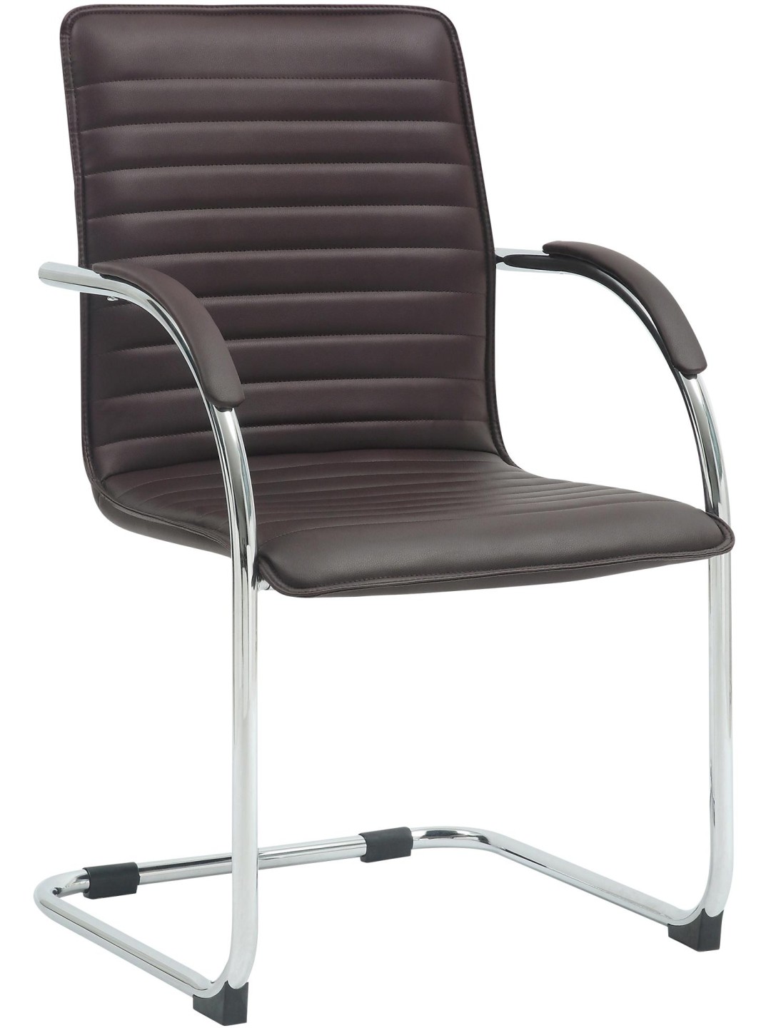 Tira műbőr látogatószék, barna