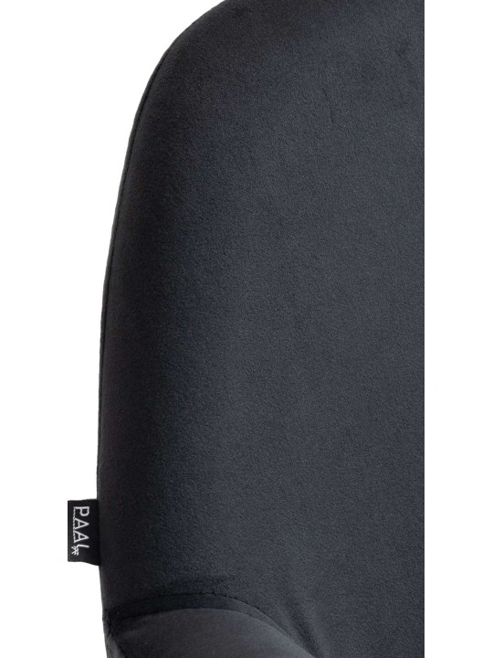 2 db-os bárszék Braga bársony készlet, fekete