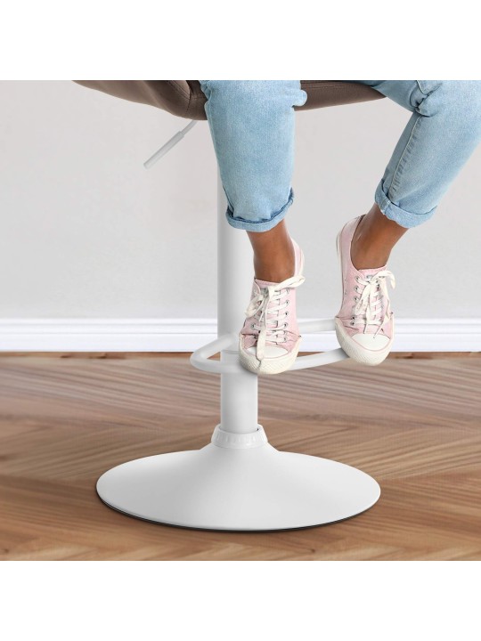 2 db bárszék készlet Braga bársony, barna