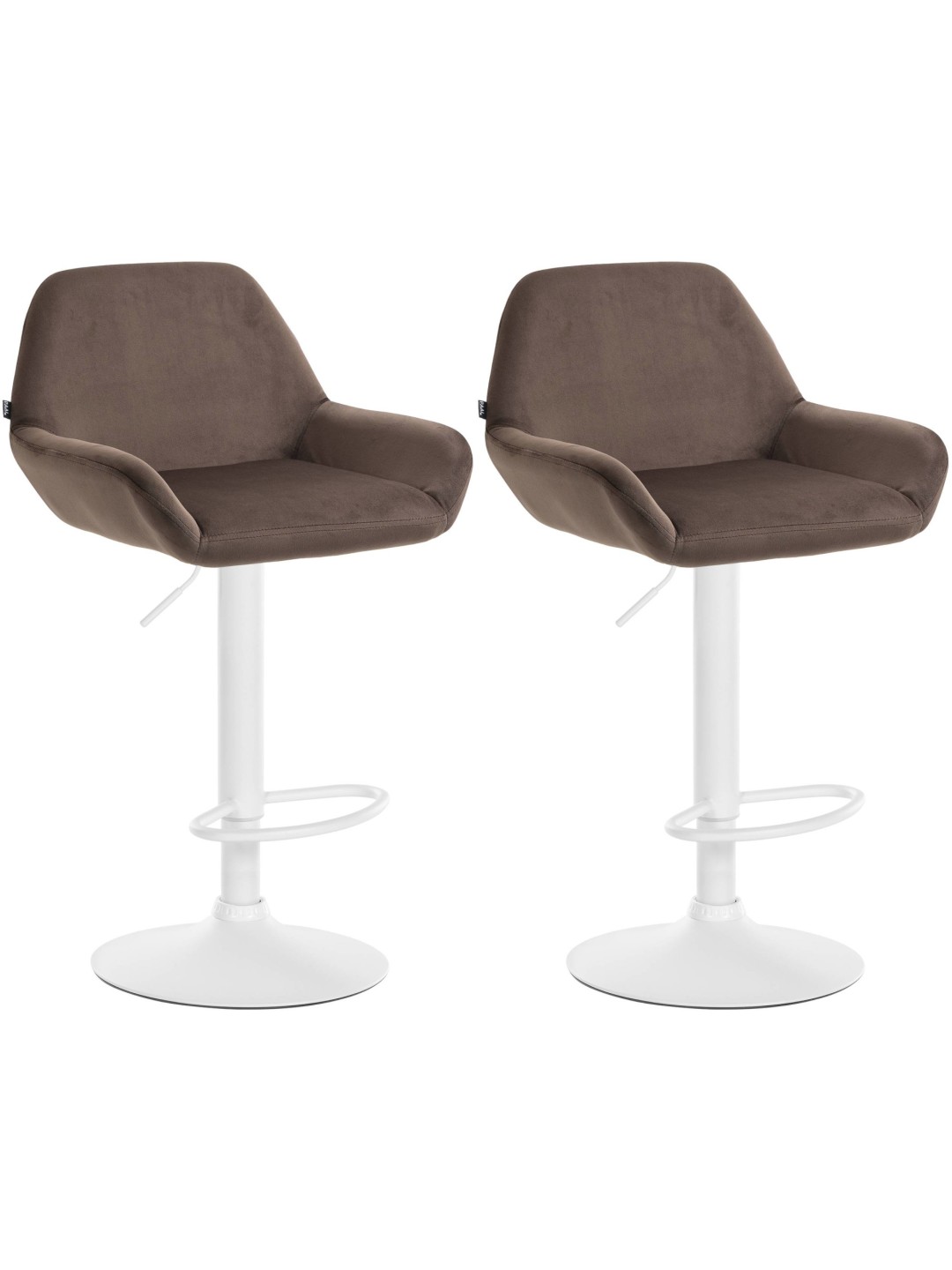 2 db bárszék készlet Braga bársony, barna