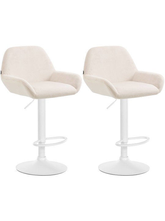 2 db bárszék készlet Braga bársony, krém 2 db bárszék készlet Braga bársony, krém