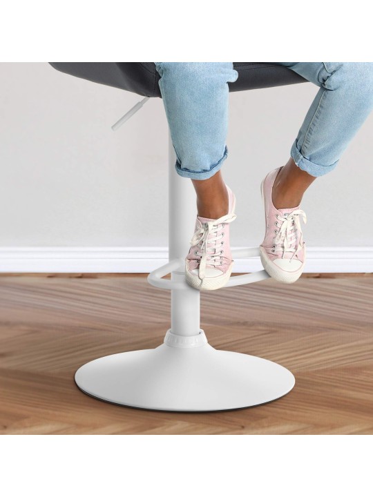 2 db bárszék készlet Braga bársony, fekete