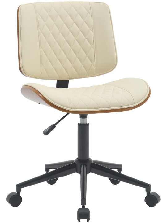 Irodai szék Plover műbőr, dió/krém