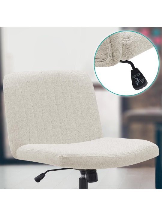 Kingman szövet irodai szék, krém