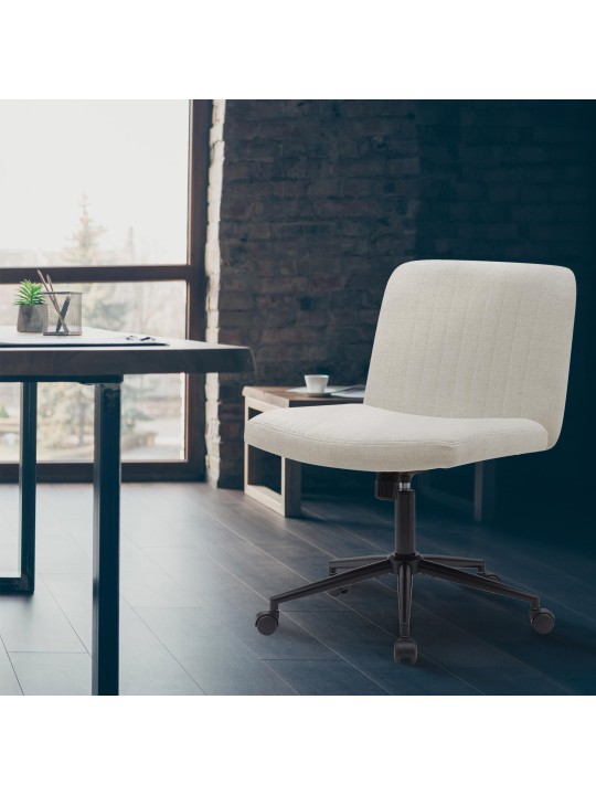 Kingman szövet irodai szék, krém
