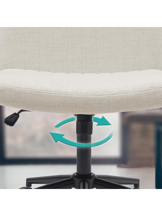 Kingman szövet irodai szék, krém