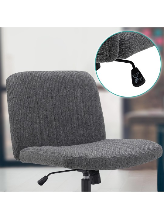 Kingman szövet irodai szék, sötétszürke