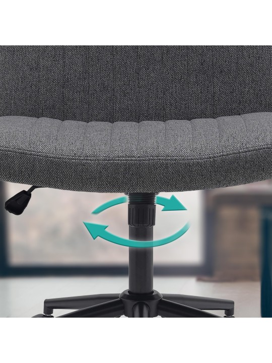 Kingman szövet irodai szék, sötétszürke