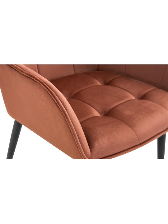 Ferndale bársony étkezőszék, barna