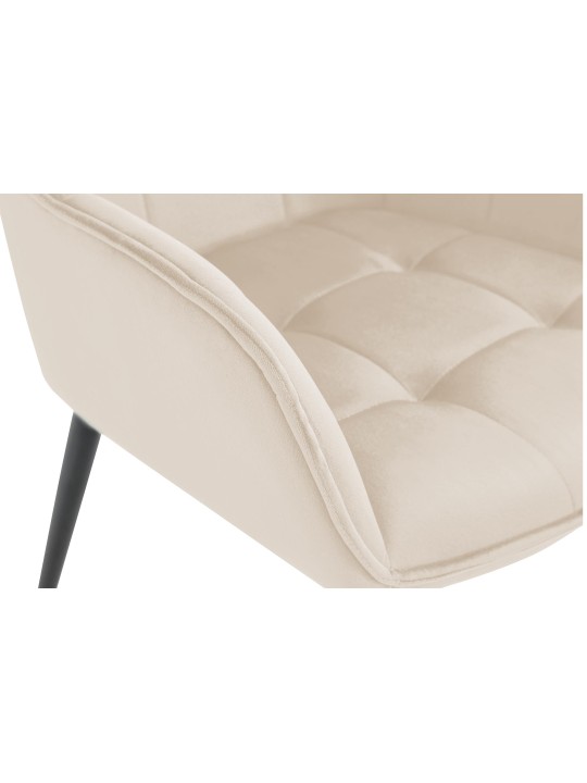 Ferndale bársony étkezőszék, krém