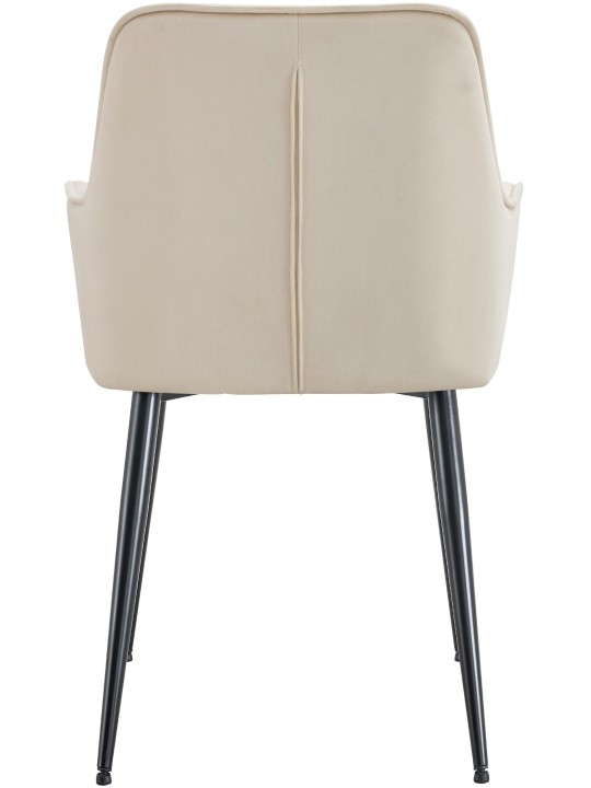 Ferndale bársony étkezőszék, krém