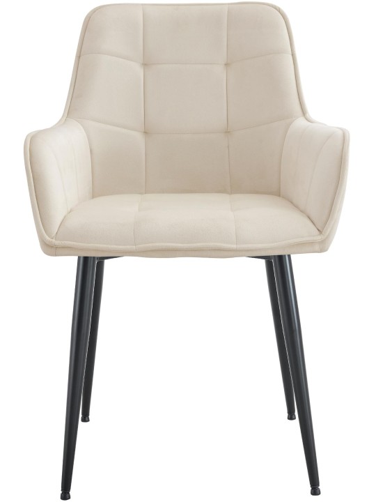 Ferndale bársony étkezőszék, krém