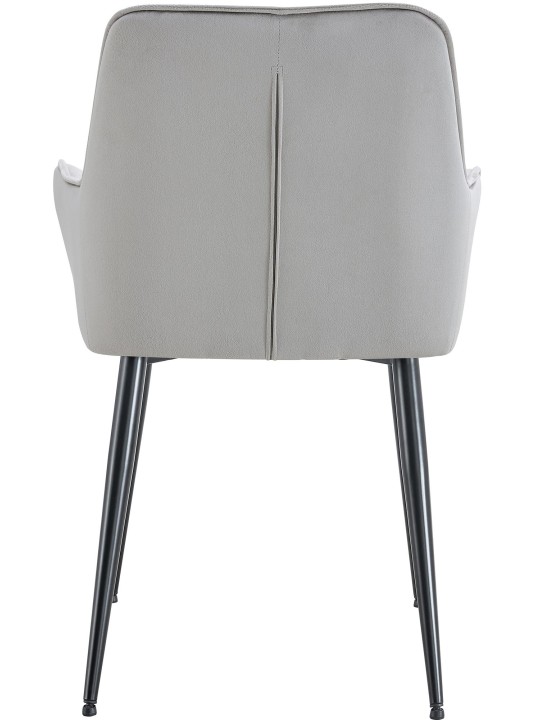 Ferndale bársony étkezőszék, világosszürke