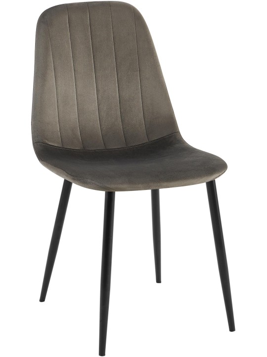 Baxter bársony étkezőszék, antracit