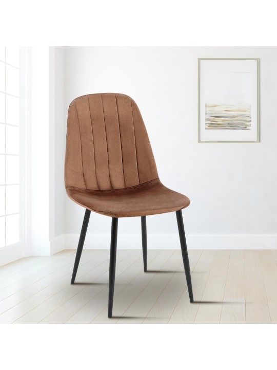 Baxter bársony étkezőszék, barna