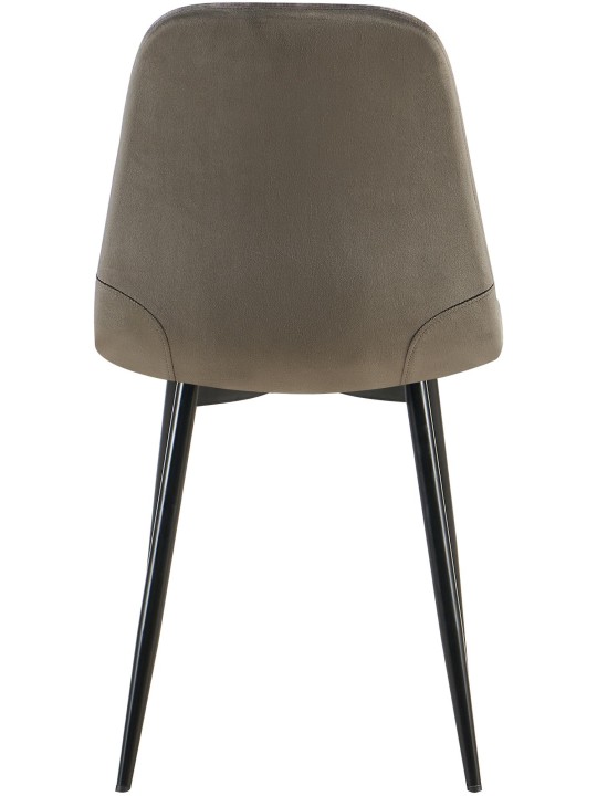 4 db Baxter bársony étkezőszék készlet, antracit