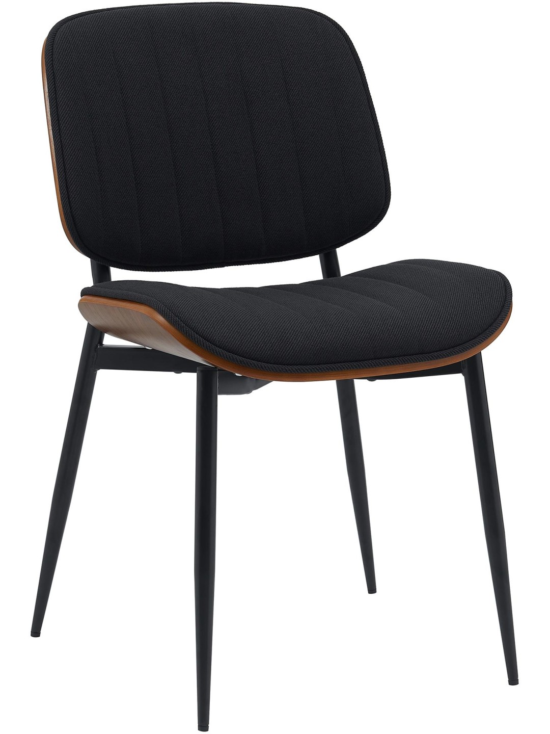 Látogatószék Tiffin szövet, dió/fekete