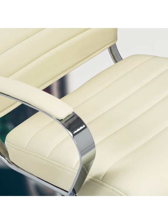 Oakland műbőr irodai szék, krém