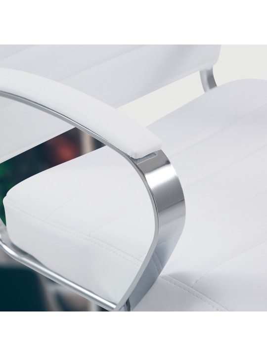 Oakland műbőr irodai szék, fehér