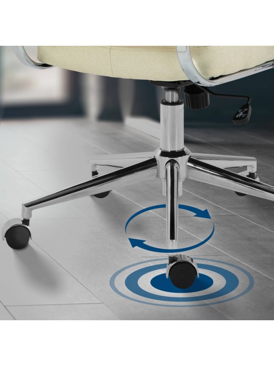 Irodai szék Oakland szövet, krém