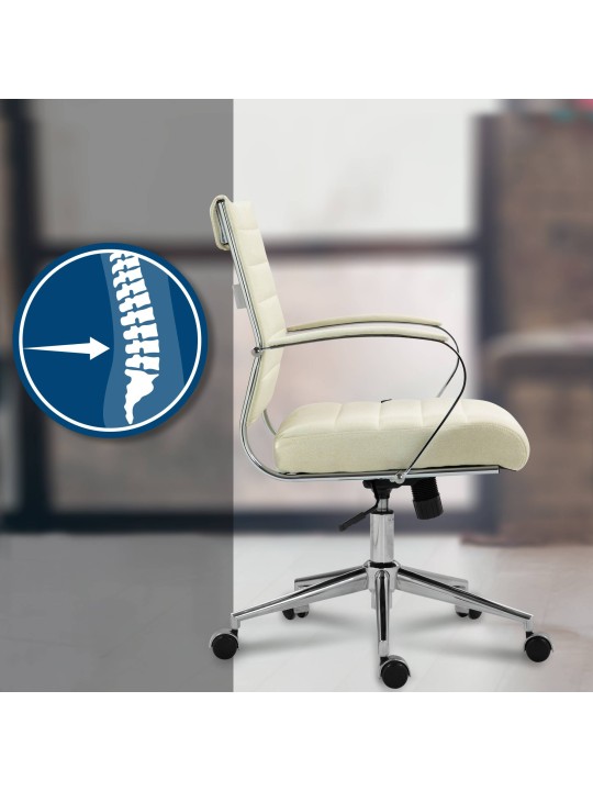 Irodai szék Oakland szövet, krém