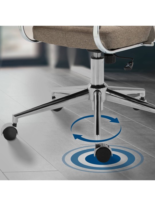 Irodai szék Oakland szövet, taupe