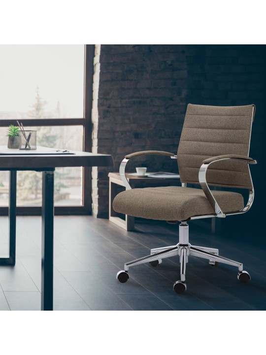 Irodai szék Oakland szövet, taupe