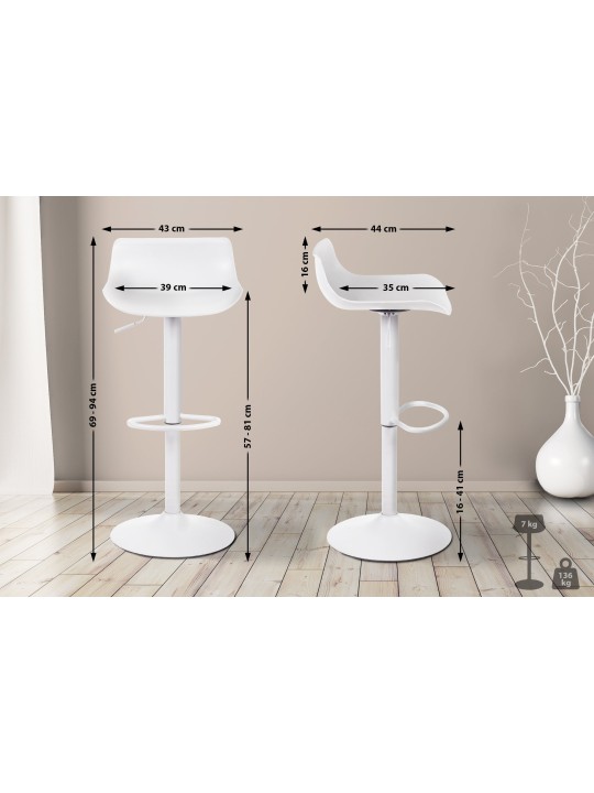 Bárszék Aveiro, fehér Bárszék Aveiro, fehér