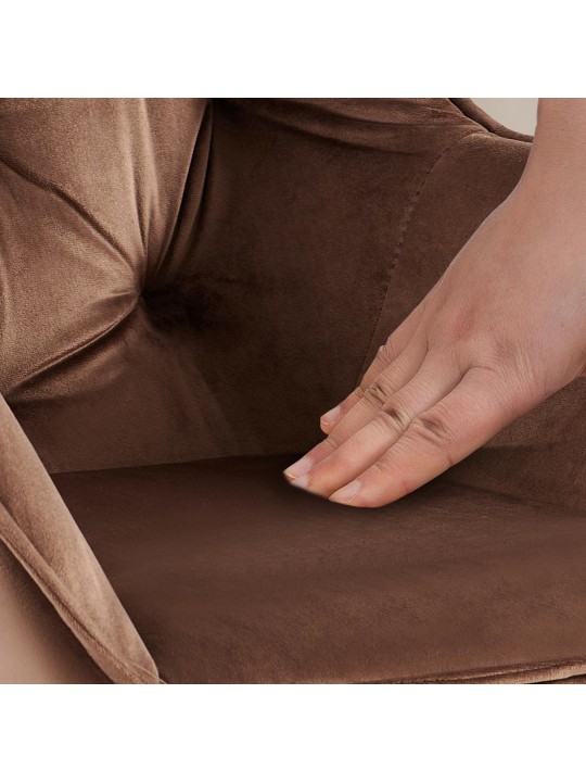 Cassis bársony látogatói szék, barna