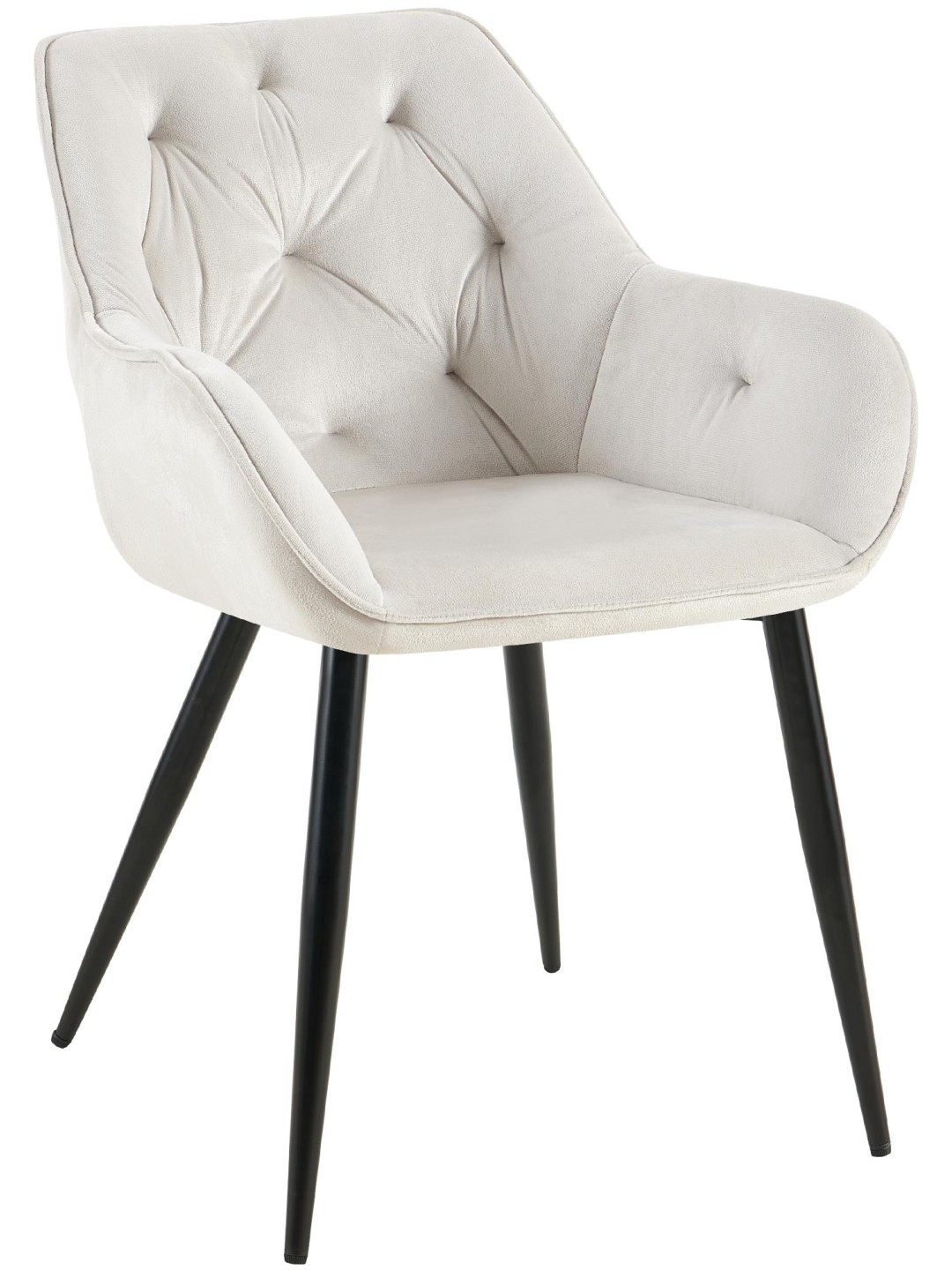 Cassis bársony látogatói szék, világosszürke