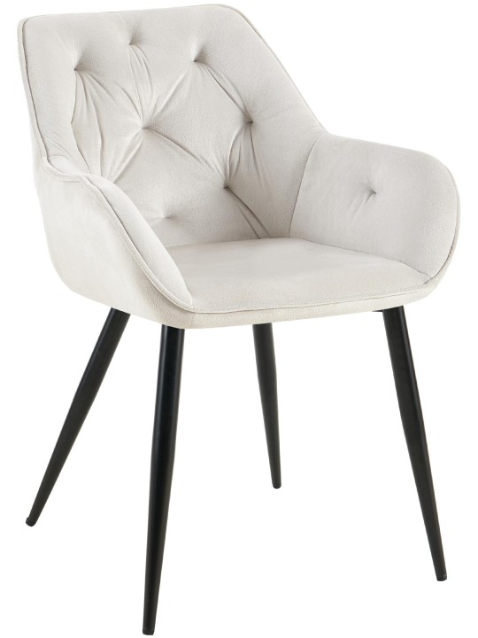 Cassis bársony látogatói szék, világosszürke