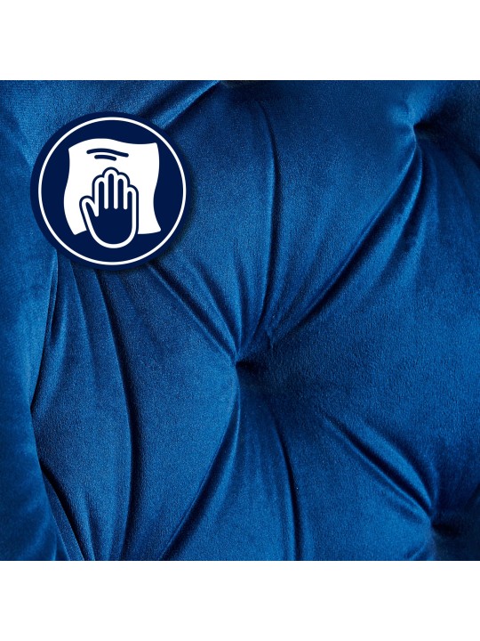 Cassis bársony látogatói szék, kék